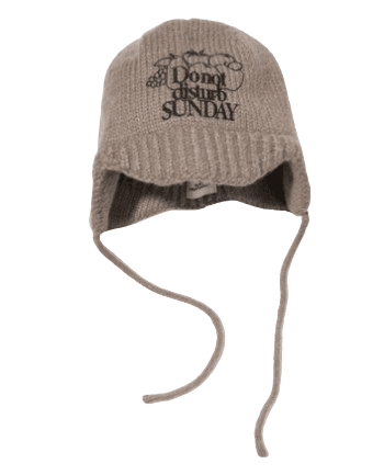 DO NOT DISTRUB EARFLAP BEIGE