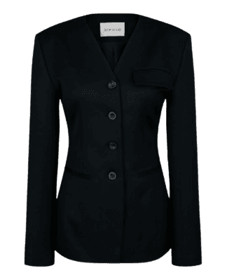 칼라리스 싱글 브레스티드 울 블레이저