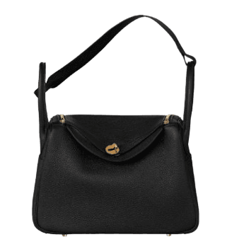 Lindy 30 Bag Clemence & Gold Noir