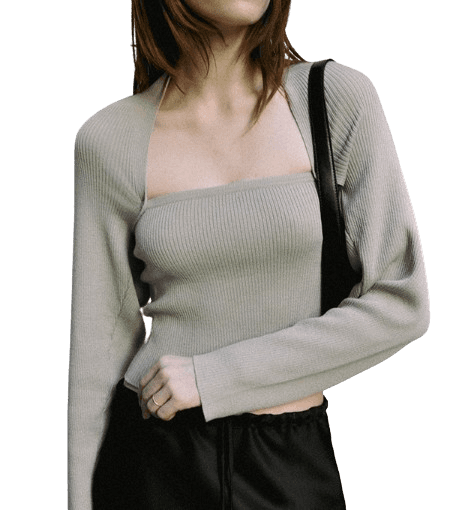 Merino Wool Bolero Knit Set
