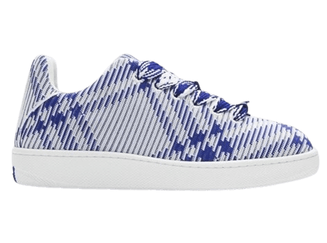 체크 니트 박스 스니커즈