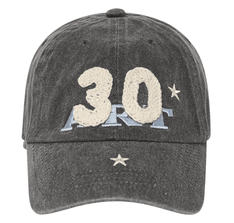 ART 30 CAP UNISEX CHARCOAL