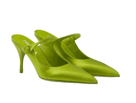 프라다 새틴 하이힐 뮬