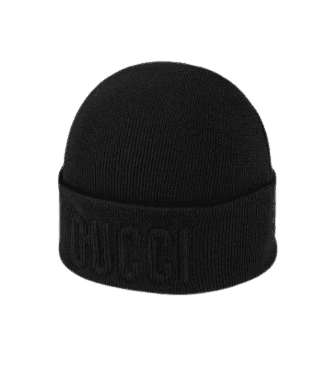 구찌 자수 울 모자