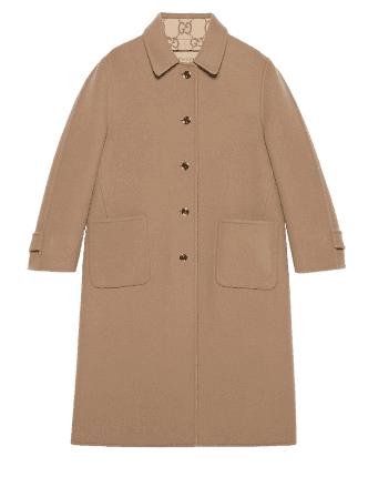 구찌 리버서블 GG 울 코트