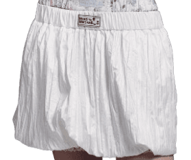 BALLOON MINI SKIRT CRINKLED