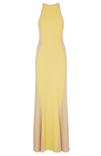 펜디 옐로우 저지 드레스 원피스