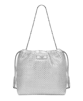 모스키노 코리아 익스클루시브 실버 레터링 버킷 백