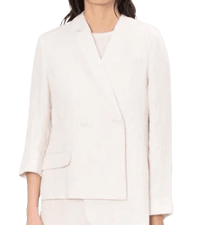 Janiela Tailored Jacket in White Sand