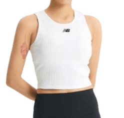 뉴발란스 WOMEN 소프트 골지 크롭 탑