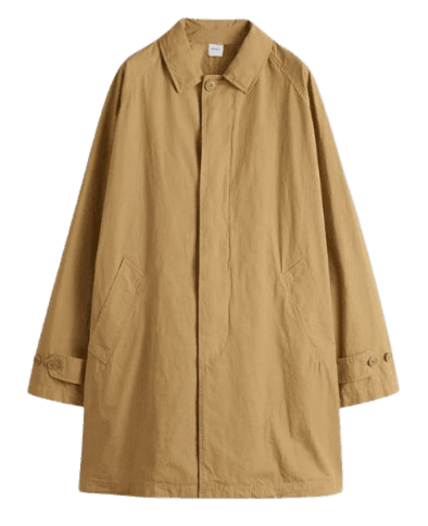 아스페시 코튼 캔버스 트렌치 코트