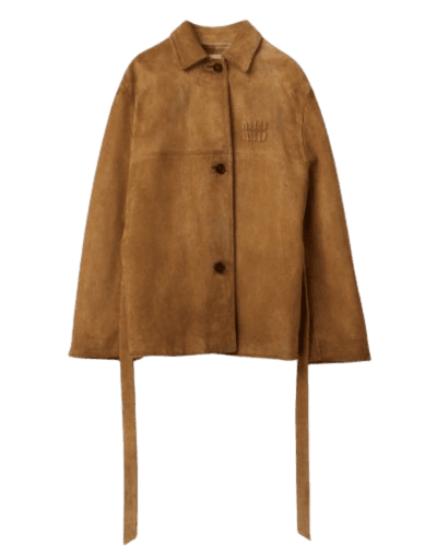 미우미우 가죽 재킷 S OOO 여성 MPV888 1421