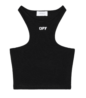 Off Stamp Rib Rowing Top