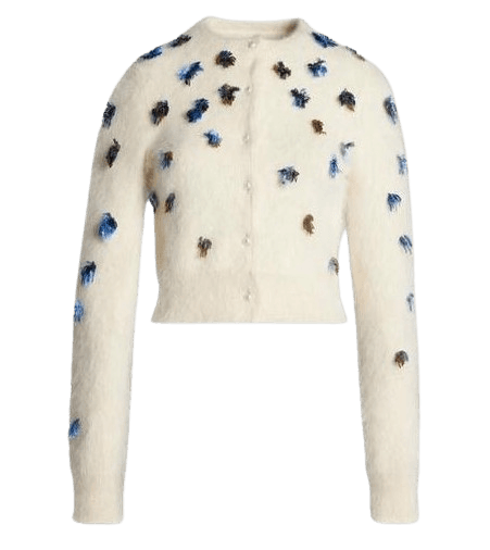 마르지엘라 플라워 니트 가디건