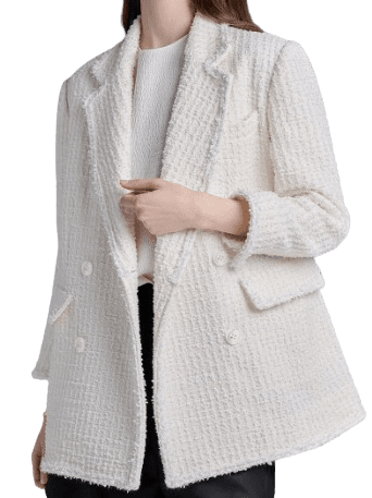 White Blossom Tweed Jacket