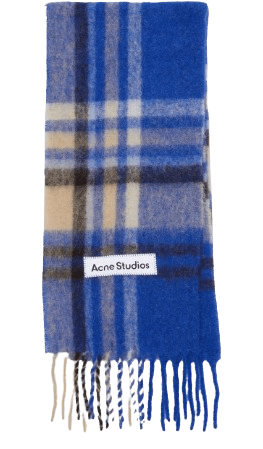 Vally Checked Felted Scarf