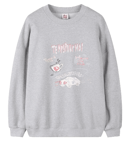 데카브 키치 그래픽 스웻셔츠