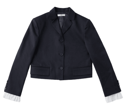 MUDIDI Classic Short jacket 002 Navy