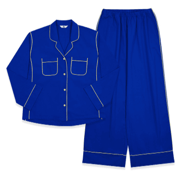 울랄라 쎈느 긴팔 여성 페어 청블루