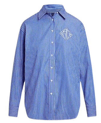 Striped Cotton Broadcloth Shirt