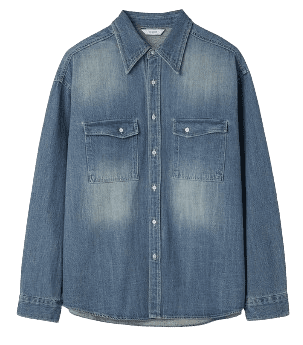 르마드 투 포켓 데님 셔츠