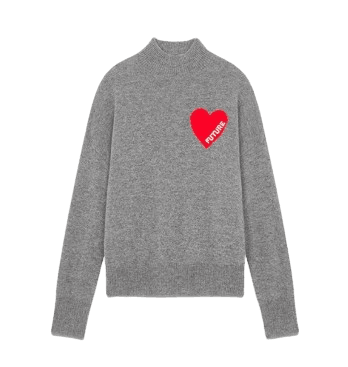 Light Heart Mock Neck Sweater