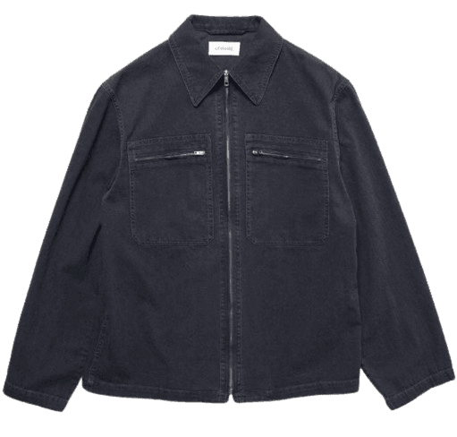 LEMAIRE 22ss Zipped Overshirt Denim Shirt