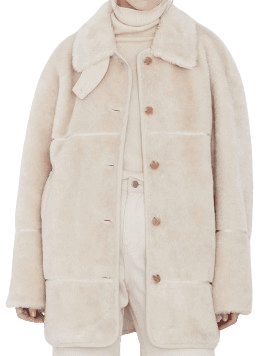 모우트 시어링 베어 하프 무스탕