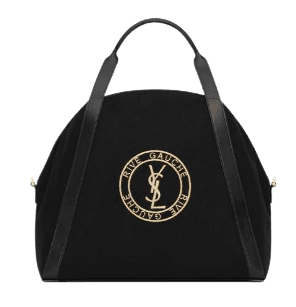 캔버스 소재의 RIVE GAUCHE 볼링 토트백 Black