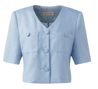 유어네임히얼 브이넥 슬림 재킷 스카이블루