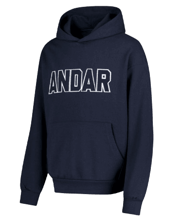 안다르 시그니처 로고 오버핏 후디