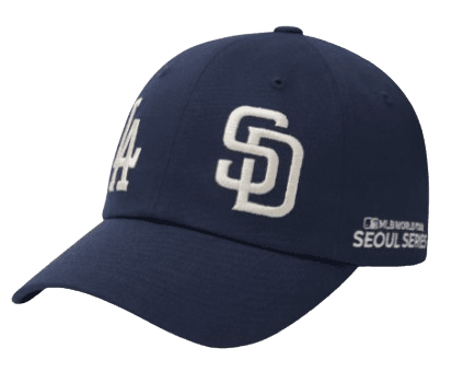 베이직 듀얼로고 언스트럭쳐 볼캡 LA SD