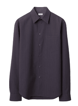 버버리 남자 스트라이프 울 셔츠