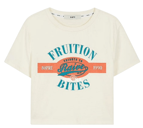 Retro Graphic T-Shirt in Ivory