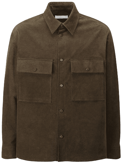 몰스킨 포켓디테일 아우터형 셔츠