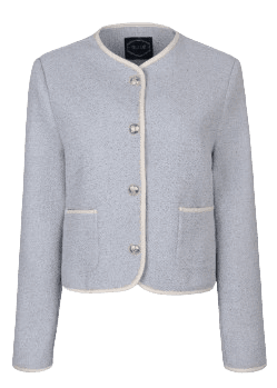 natural tweed line jacket_skyblue