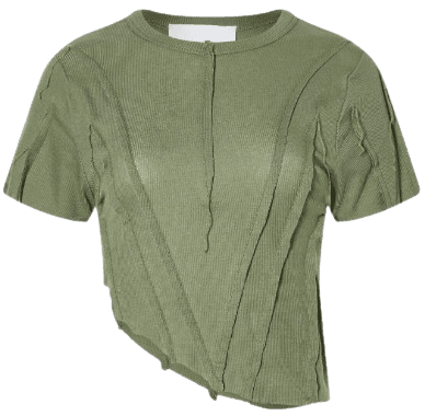SAMI MIRO VINTAGE ASYMMETRIC TOP Army Green
