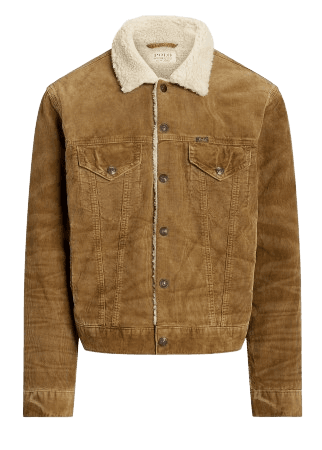 폴로 플리스 안감 코듀로이 트러커 자켓