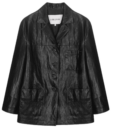 LOEUVRE Classic Faux Leather Jacket SL4SJ616-10