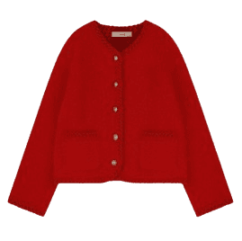 호와스 플러피 가디건