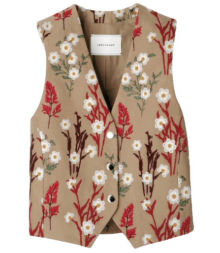 롱샴 카디건 오트 개버딘