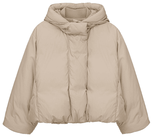 Minimal Crop Hooded Goose Down Jumper NEP3WMA01