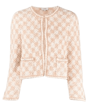 Pre-Owned 트위드 크롭 재킷