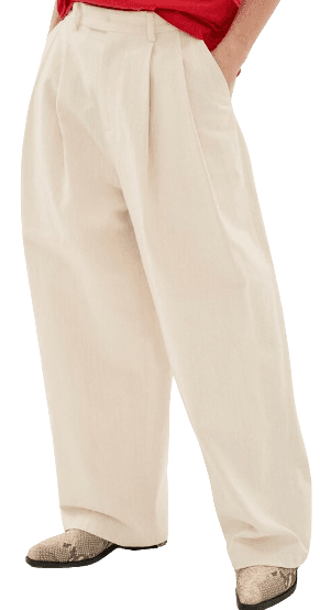 SYSTEM HOMME 투턱 와이드 팬츠