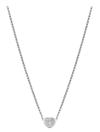 쇼파드 마이해피하트 18K 화이트골드 다이아목걸이