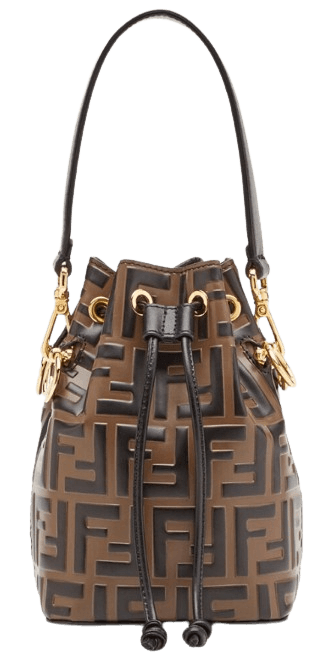 펜디 몬트레조 미니 버킷백 브라운