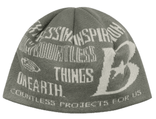 바우프 B 로고 비니