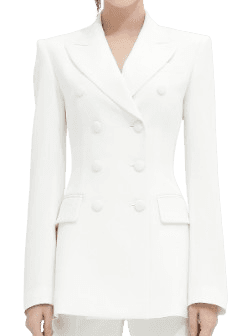 AVOUAVOU SILK DOUBLE TAILORED JACKET A0G6065SK002