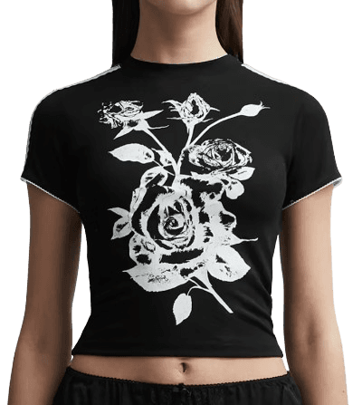 Black Rose Baby T-Shirt