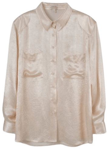 SATIN LABEL OVERFIT SHIRTS